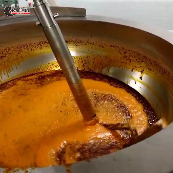 辣椒酱炒锅工作实例