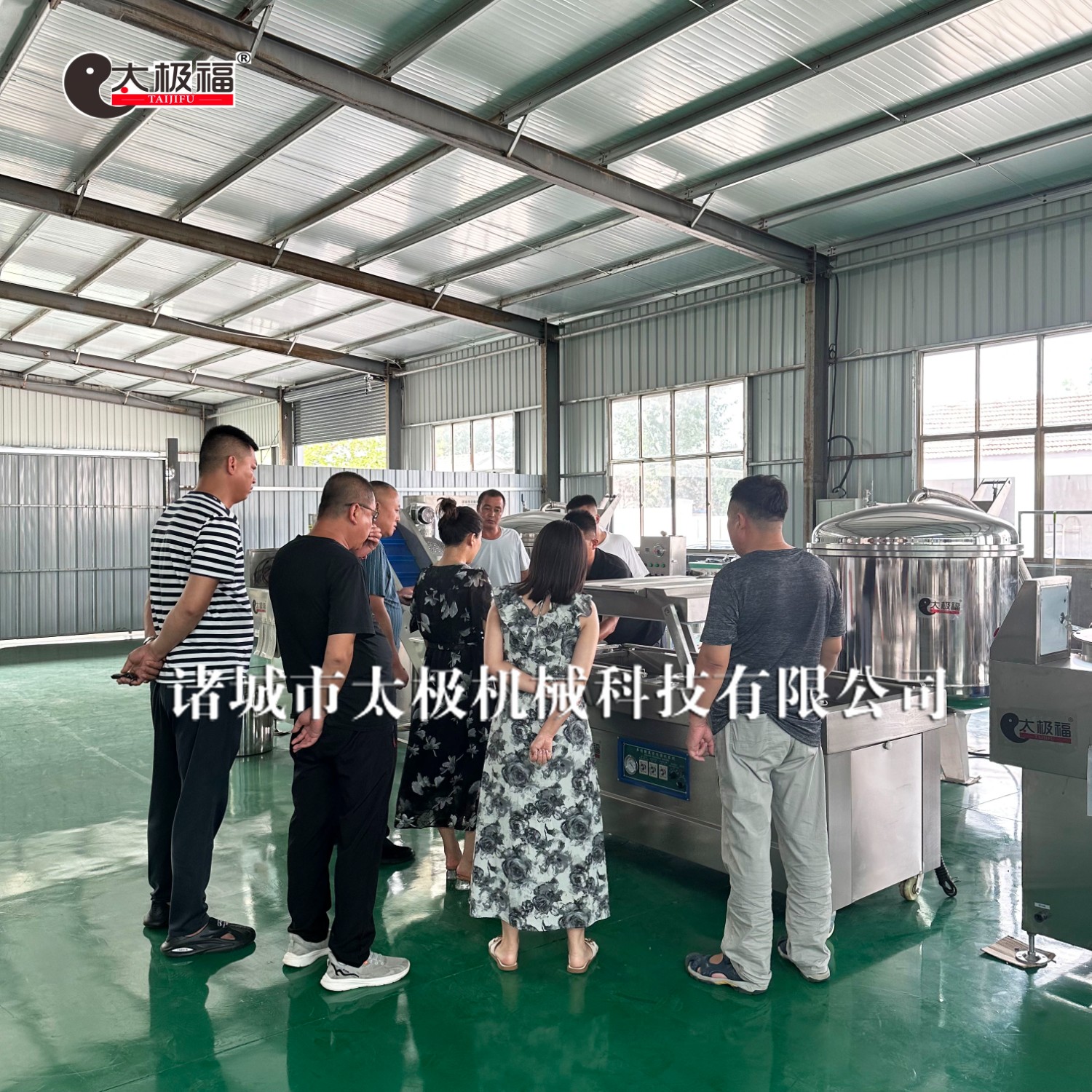 客户考察红薯干成套设备