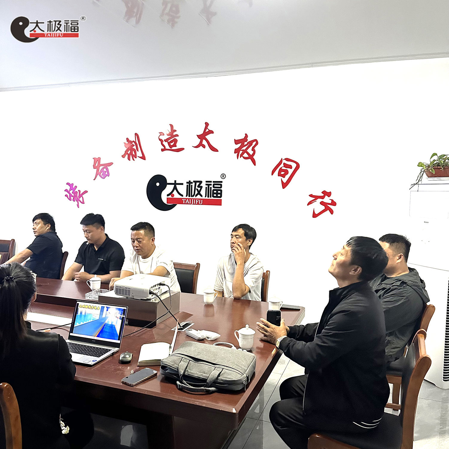 客户考察红薯干成套设备